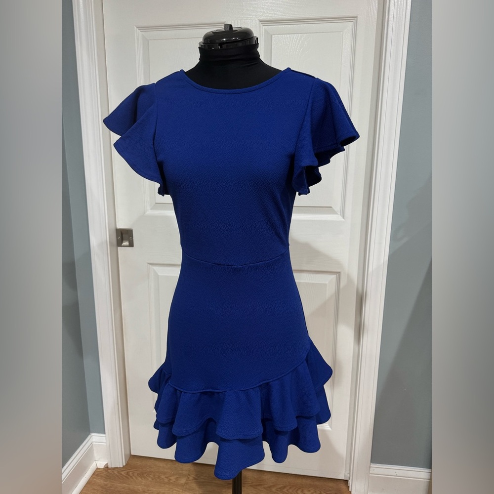 Royal Blue Tailored Dress Size Small